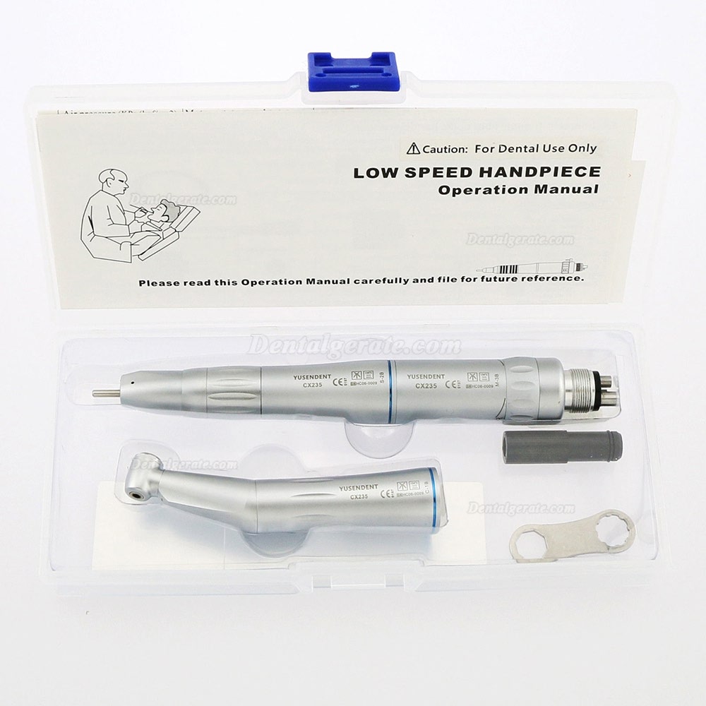 YUSENDENT CX235 Interner Wasserkanal Dental Langsame Geschwindigkeit Winkelst&uuml;ck Luftmotor Gerades Handst&uuml;ckkit